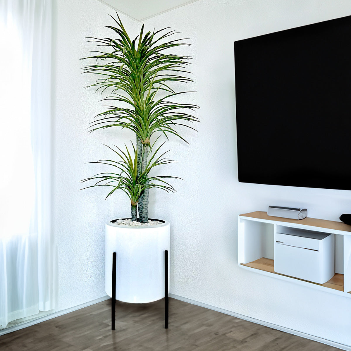 Maceta Jumbo con Dracena Artificial