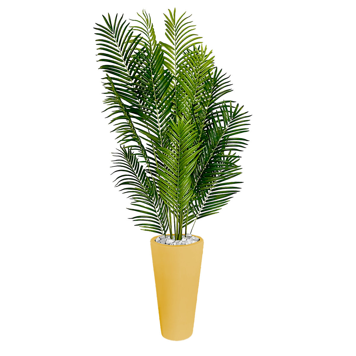 Maceta Coni con Palma Areca Artificial